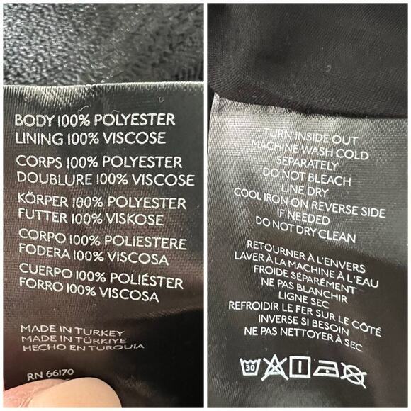 Anthropologie Jacquard Bubble Hem Dress Black Size 10 NEW - Picture 16 of 16